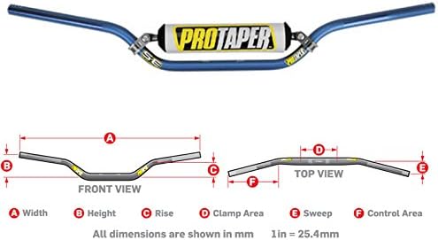 Pro Taper SE Series 7/8" Standard Handlebars - Windham MX/RM Mid/Blue