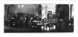 Historic Print (L): Work area and staff of the Music Division, Library of Congress