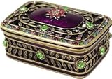 Leaf Jewelry Box with Rhinestones