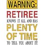 Warning:retiree Womens Scoop Neck T-Shirt
