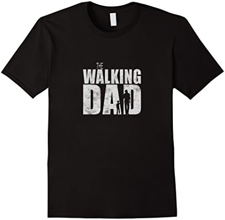 Men's Walking Dad T-shirt | Funny Shower Gift Father's Day Dead Te XL Black