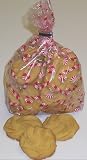 Gourmet Food : Scott's Cakes 1 lb. Brown Sugar Shortbread Cookies in a Candy Cane Bag