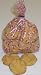 Gourmet Food : Scott's Cakes 1 lb. Brown Sugar Shortbread Cookies in a Candy Cane Bag