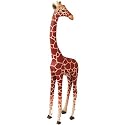 Safari Giraffe Hand Carved African Wood Sculpture - Bamboula #FIGK02