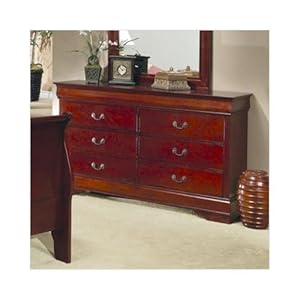 Huge Discount Strasburg Dresser With 6 Drawers In Cherry Furniture