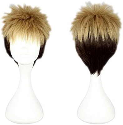 Sswing Theatrical Synthetic Flip Cut Wig(Multicolored,12-14inch,1 of set)