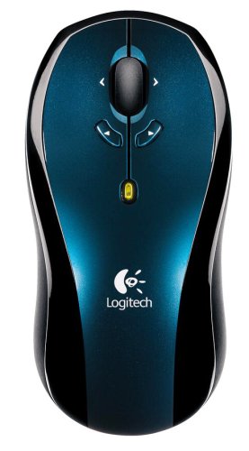 Logitech LX7 Cordless Optical Mouse   Dark Blue