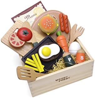 Woody Puddy American Food Set in a Box, 22 pieces