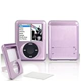 Apple Ipod Nano 3rd Generation Solid Light Purple Protective Case With Lens and Leg Stand