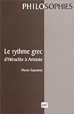 Le Rythme grec d Héraclite à Aristote