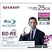 【Amazonの商品情報へ】SHARP 録画用ブルーレイディスク BD-RE 25GB(1層) 1-2倍速対応 繰り返し録画用 インクジェットプリンタ対応 3枚入り VR-25BE3