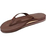 Rainbow Sandals Womens Premier Leather Double Layer Arch Narrow Strap - Expresso L10