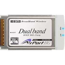 I-O DATA IEEE802.11a/g/b対応 無線LANアダプター(CardBus PCカード) [WN-WAG/CBH]