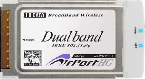 I-O DATA IEEE802.11a/g/b対応 無線LANアダプター(CardBus PCカード) [WN-WAG/CBH]