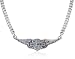 Harley-Davidson® Unisex Classic Winged Bar & Shield Silver Necklace HDN0155