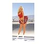 Naughty School Girl! Pleated Mini Skirt In Plaid Cotton and Red Mesh Cami Top Sizes Small/Medium, Medium/Large, 1X2X or 3X4X in Red Plaid