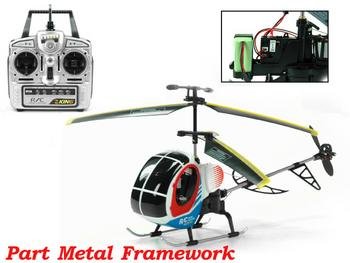 4119WvrczWL RC Helicopter with 3 Channel Remote Control Ready To Fly