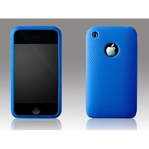 Swirling Series iPhone Silicone Case Blue