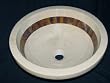 Stunning Italian Verona Marble Bathroom Sink Above Counter or Drop-in with Multi Red Onyx Mosaic Inlay - Gorgeous Product