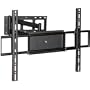 Adjustable Tilting/Swiveling Wall Mount Bracket for LCD LED Plasma Corner Friendly (Max 110Lbs, 32~60inch) - BLACK