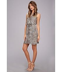 Leopard Print Keyhole  Dress