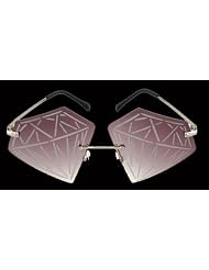 Diamonds Rimless Sunglasses by 
