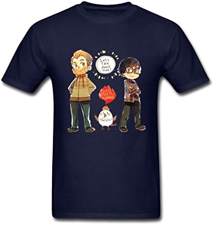 HyGee Good Mythical Morning Wearable Navy Males T-Shirts Small