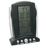 Talking Multi Function LCD Clock with Temperature Time Date Display