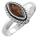 Alluring Garnet & 925 Sterling Silver Braided Cat'S Eye Ring Size 8.5