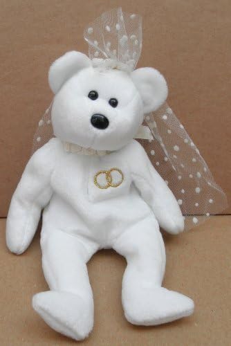 TY Beanie Babies Mrs. the Bride Bear Plush Toy Stuffed Animal by G35272299