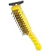 Rubbermaid Commercial FG9B4600 Wire Brush and Broad Plastic Handle, Steel Bristles, 4 x 11 Bristle Pattern, 11.5" Length, Gray