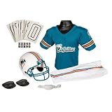 Miami Dolphins Youth Nfl Deluxe Helmet And Uniform Set (Medium)