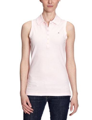 Tommy Hilfiger Damen CHIARA STR PQ POLO NS 1M87612183, Gr. MD (NEW BALLERINA PINK 662) Preisvergleich