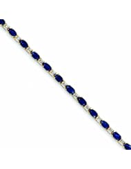 Genuine 14K Yellow Gold Diamond And Sapphire Bracelet 6 Grams Of Gold 100% Satisfaction Guaranteed.