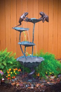 Aquascape Two Frogs on Lotus Fountain (28x20x52)