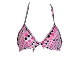 Espirit Pink Polka Dot Underwire Swimsuit Top XS