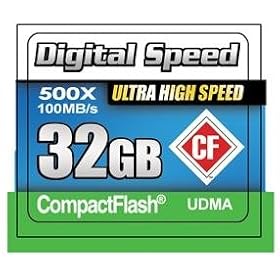 Digital Speed 32GB 500X Professional High Speed 100MB/s Error Free (CF) Memory Card Class 10