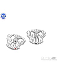 Sterling Silver Thistle Earrings 10mm (CATH005)