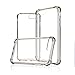 Emixc iPhone 7 Case, Crystal Clear Back Cover [Shock Absorption/Drop Protection] Air Cushions Hard Plastic PC+TPU Protective Case for iPhone 7(4.7inch)(2016) (Transparent Black)