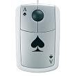 Pat Says Now Poker Ace USB Optical Mouse - White (PSN1210)
