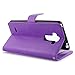 LG G Stylo Case, LK [Kickstand Feature] LG G Stylo Wallet Case, Luxury PU Leather Case Flip Cover Built-in Card Slots Stand For LG G Stylo, PURPLE