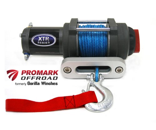 ProMark Offroad XTR Series 2500lb ATV Winch with Blue Synthetic Rope includes Free Accessory Pack CQ