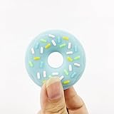 Mamimami Home　噛がため　おしゃぶり　シリコン ドーナツ 厚さ1cm ブルー