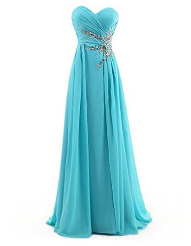 Dresstells® Women's Sweetheart Beading Floor-length Chiffon Prom Dress