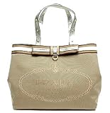 Prada - Prada Authentic Jacquard Tote Handbag Bag 2008