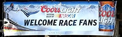 Coors Light Beer 10 X 3 Ft Welcome Race Fans Official Beer Of Nascar Banner