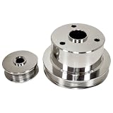 CHEVY TRUCK 454 7.4L 94-96 BILLET SERPENTINE PULLEY SET- POLISHED by CFR Performance