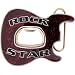 Burgundy Metallic Rock Star BOTTLE OPENER Belt Buckle