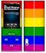 iPod Nano 5G Skin Rainbow Stripes Skin and Screen Protector Kit by WraptorSkinzTM