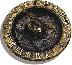 Rome RM2322 Antique Brass Birdbath Sundial